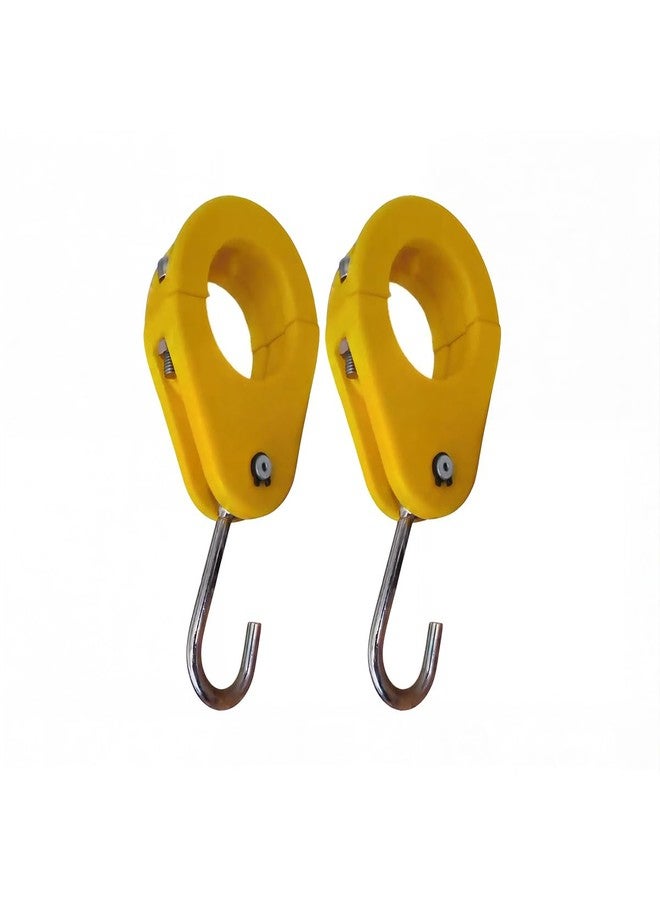 Toy Park Rotating Carabiner for Swings, Hook for Swings with Cuff (Yellow) - Image 3